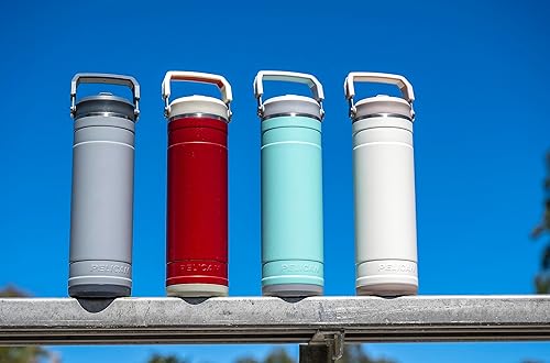 Miniatura 2 de Pelican Hydration Pelican Pacific - Vaso aislado al vacío de 26 onzas, acero inoxidable reciclado de doble pared de viaje con doble tapa, botella de