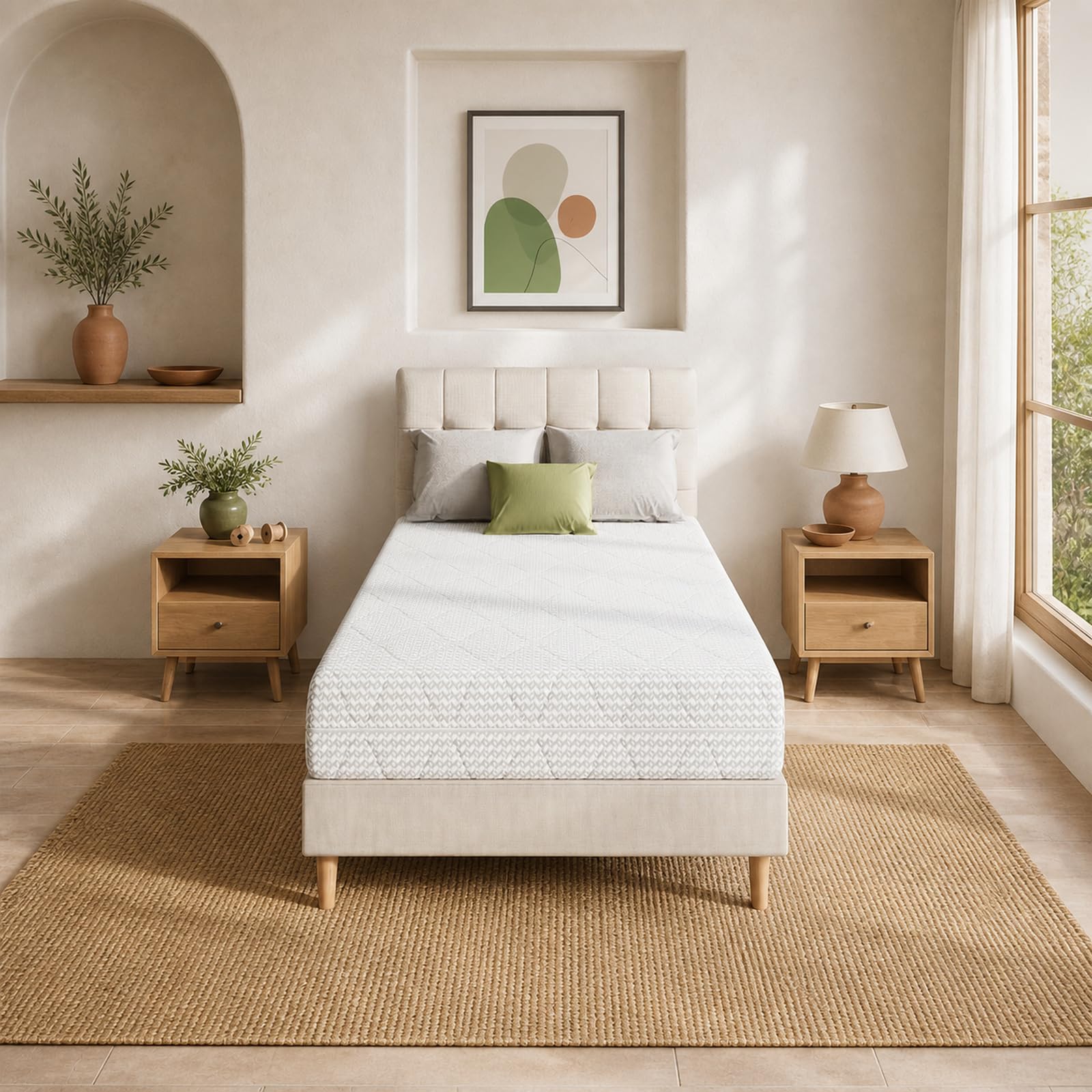 Novilla Colchón Muelles Ensacados 150x190 Altura 24cm Certifie Oeko-Tex