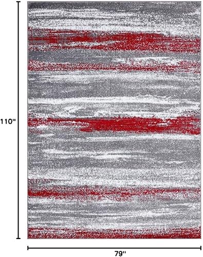 Miniatura 27 de LUXE WEAVERS Alfombra moderna resistente a las manchas, color marrón, tamaño 8x10