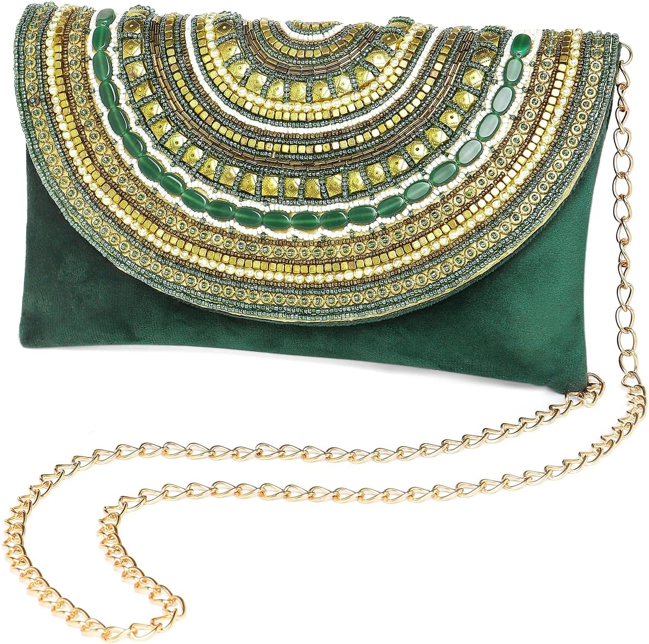 Aheli Indian Clutch Purses Gift for Women Wedding Handmade Evening Bridal Handbags Party