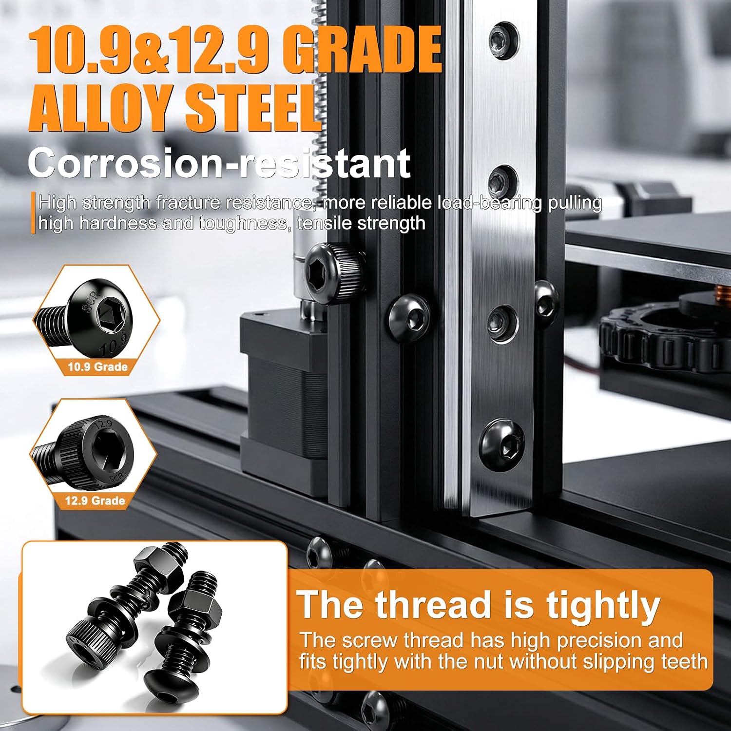mankk 2362PCS M3 Metric Screws Assortment Kit 18 Size (4 6 8 10 12 16 20 25 30 35mm) Hex Socket Head & Button Head Bolts Kit 12.9 & 10.9 Grade Black Alloy Steel M3 Machine Screw