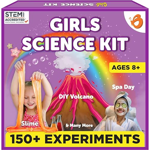 Butterfly EduFields 150+ Girls Science Kit for Kids 8-12 Ages