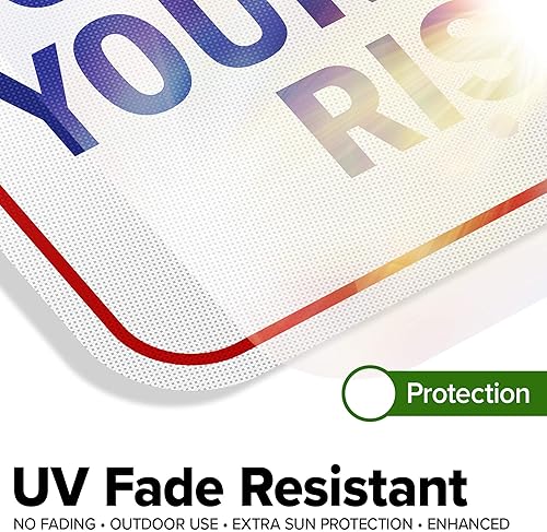 Vista 67 de Señal de advertencia de natación a tu propio riesgo, 10 x 14 pulgadas, libre de óxido, aluminio 040, resistente a la decoloración, fabricado