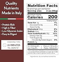 Vista 3 de Gusta Penne Rigate Pasta italiana de primera calidad de Italia - Pasta orgánica "Al Dente" de sémola de trigo duro, pasta gourmet y sin OMG