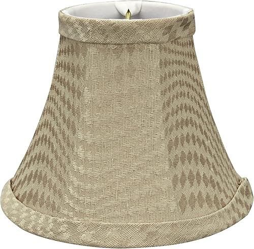 Miniatura 10 de Aspen Creative 30069-5A, lámpara de araña con clip de campana, color dorado claro, 3 pulgadas superior x 6 pulgadas inferior x 5 pulgadas altura