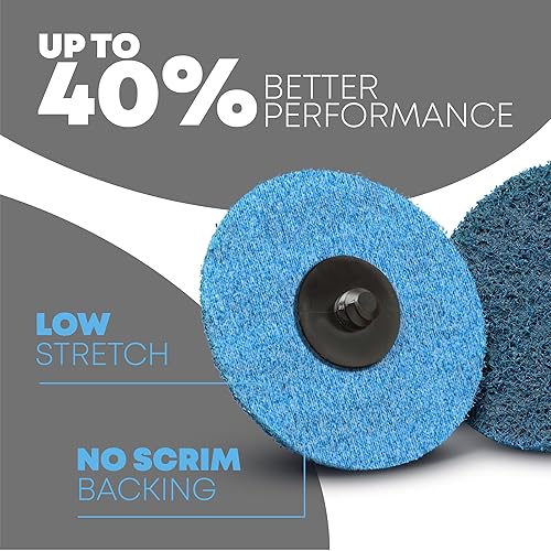 Miniatura 2 de Roloc Disco de lijado de superficie de disco SC-DR, tipo "R"  Paquete de 25 discos de molienda de 2 pulgadas removedor de óxido para metal  Comparar