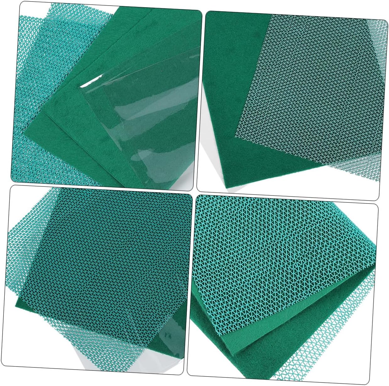 Reptile Terrarium Mat Liner Green Turtle Cage Carpet for Tortoise Bedding Reusable Non-Toxic Substrate Lizard Habitat Accessory for Cleaner Pet Enclosure