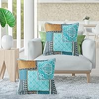 Vista 5 de VAPUTAR Juego de edredón de algodón tamaño Queen (90 x 98 pulgadas) + fundas de almohada a juego (20 x 27 pulgadas) + funda de almohada