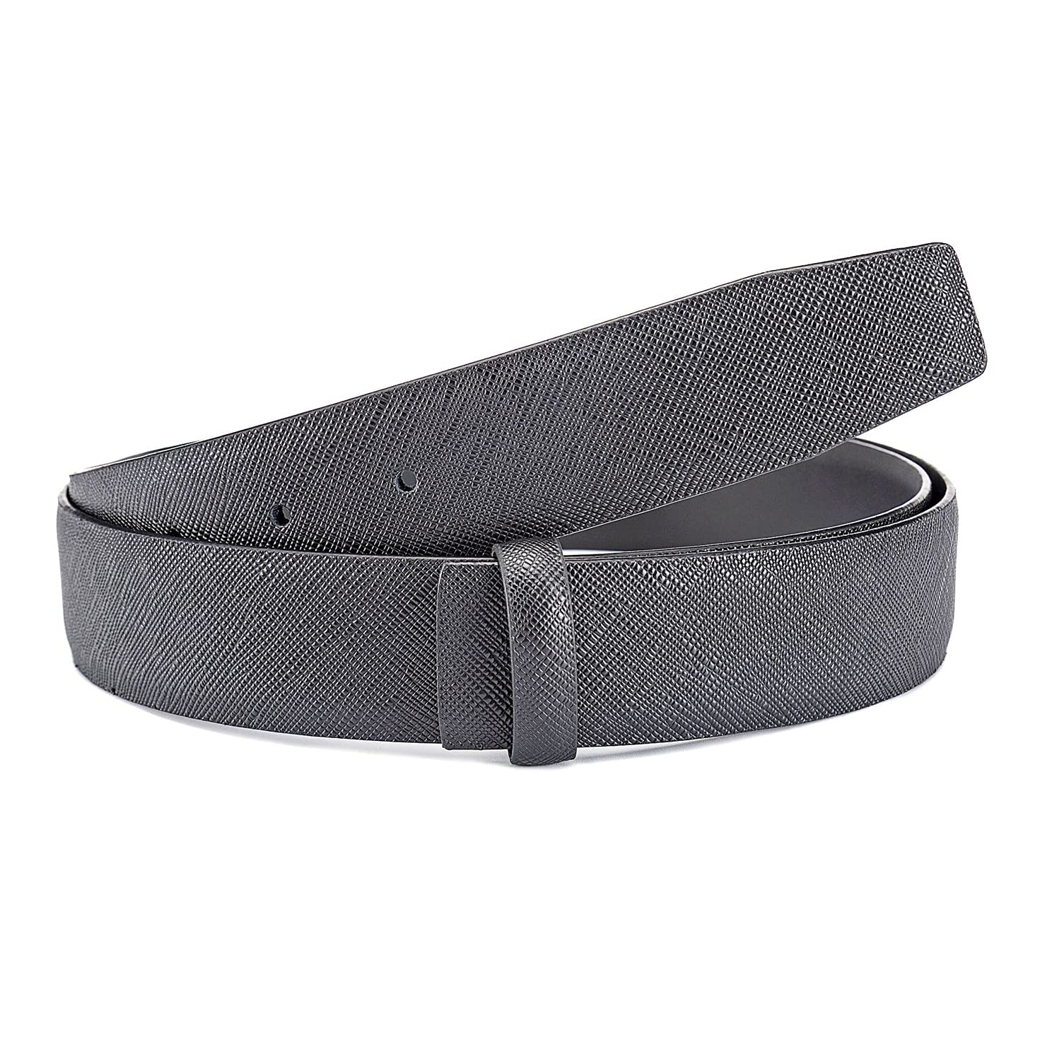 Vatee's Cinturón de cuero de doble cara sin hebillas para hombres/mujeres para reemplazar el cinturón 38mm/34mm/29mm de ancho