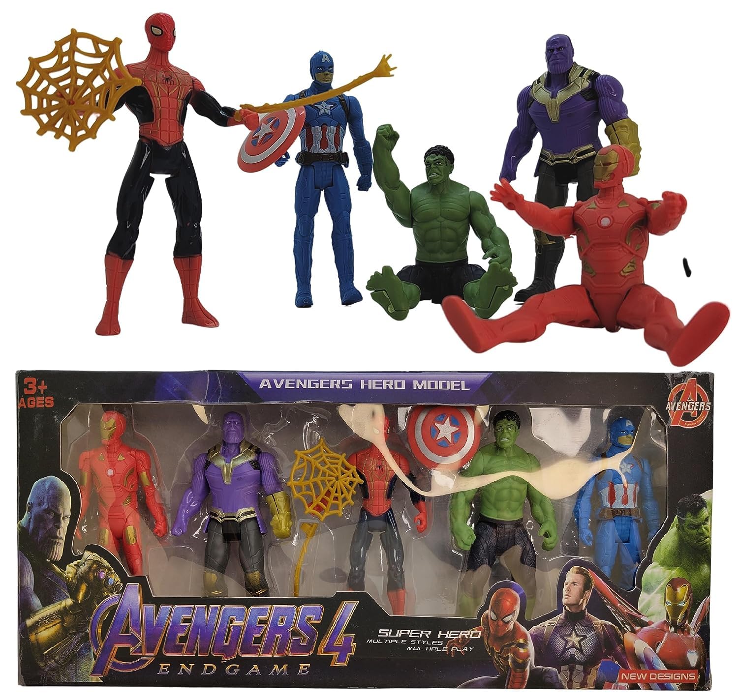 NETIGEMS 5-Piece Avenger Set Marvel Superheroes Figurine Collection, Superhero Figurines Birthday Party Favors, Kids Birthday Party Cake Decorations Supplies, Avenger Set Toy Kids Toys Age 3+ (B0CFF52L5S) Amazon Price History, Amazon Price Tracker
