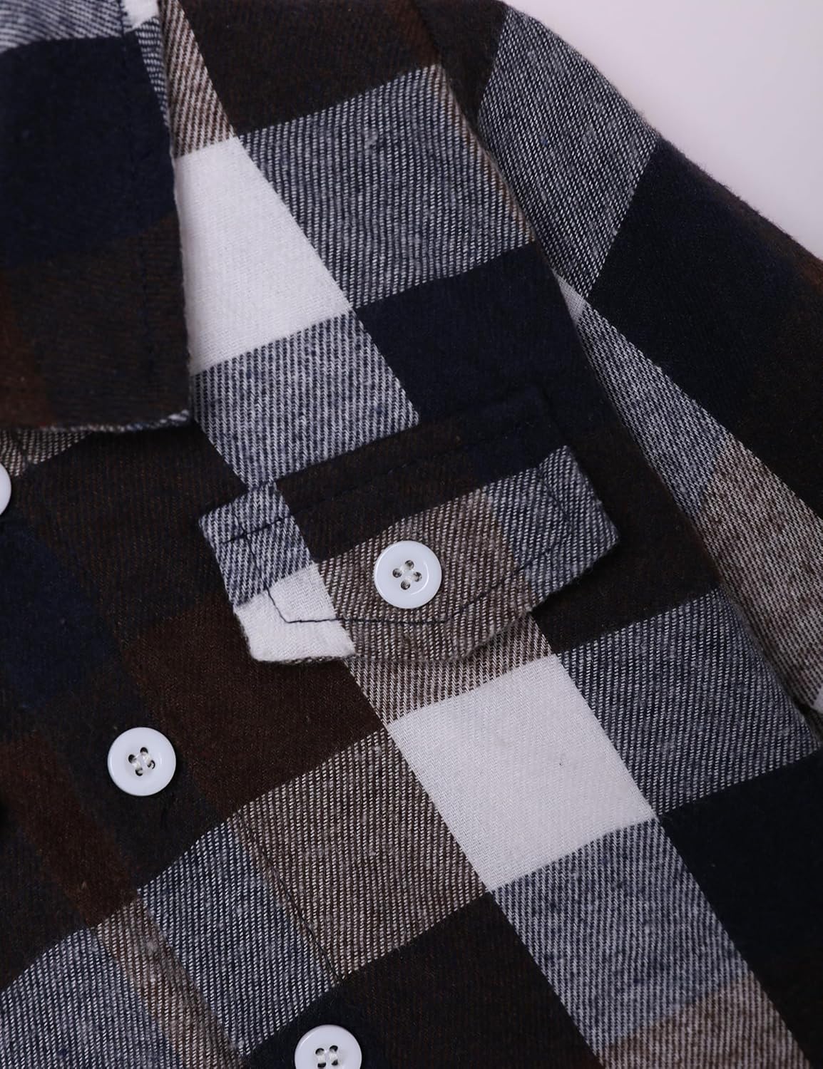 Crazyme 3Pcs Toddler Boy Clothes Plaid Shirt & White T-Shirt & Pants Boys Fall Outfits Clothing Set for Kids 6M to 6Y - Image 6