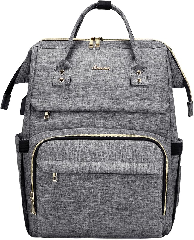 LOVEVOOK Női Laptop Hátizsák 15.6" Laptoptartóval, Vízálló Üzleti Hátizsák USB Töltőporttal, Lopásbiztos Iskolatáska Utazáshoz, Munkához