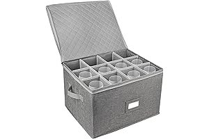 Hard Shell Stemware Storage Container for Moving