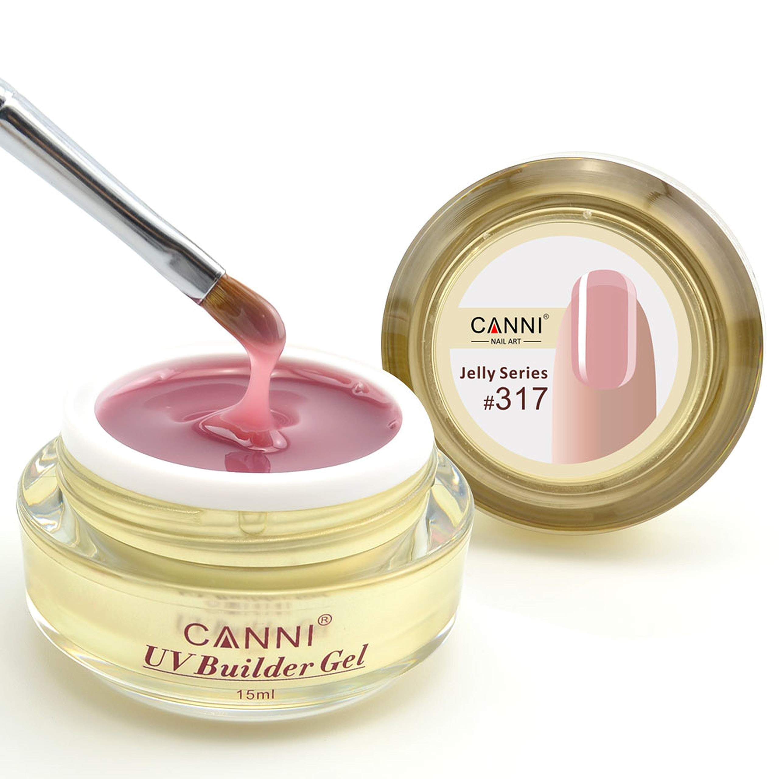 CANNI Golden bottle 15ml Camouflage thin easy dry UV Soak Off Jelly Nail builder gel extend shaping gel lacquer (#317)-image-47