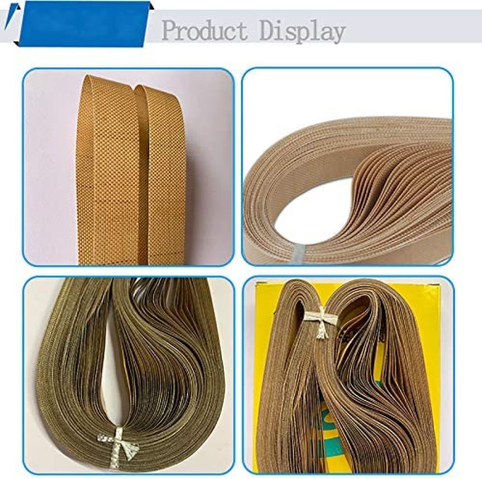 Cintura in Teflon Polytef da 50 Pezzi, Cinghie in PTFE Resistente alle Alte Temperature Senza Soluzione di continuità per la sigillatrice, 777 mm × 15 mm × 0,2 mm