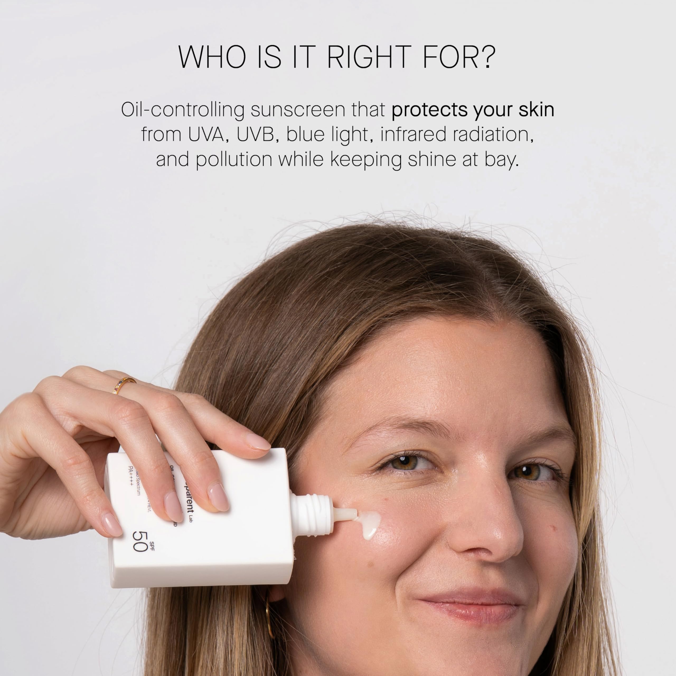 Transparent Lab Oil Control Ultra Fluid Cica Sunscreen - Hybrid Sun Protection with Physical and Chemical UV Filters for Oily Skin - Image 4