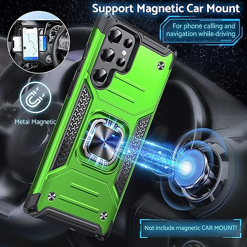 Miniatura 10 de Anqrp Funda para Galaxy S20 FE 5G, funda protectora de grado militar con soporte de anillo de metal mejorado soporte magnético compatible con