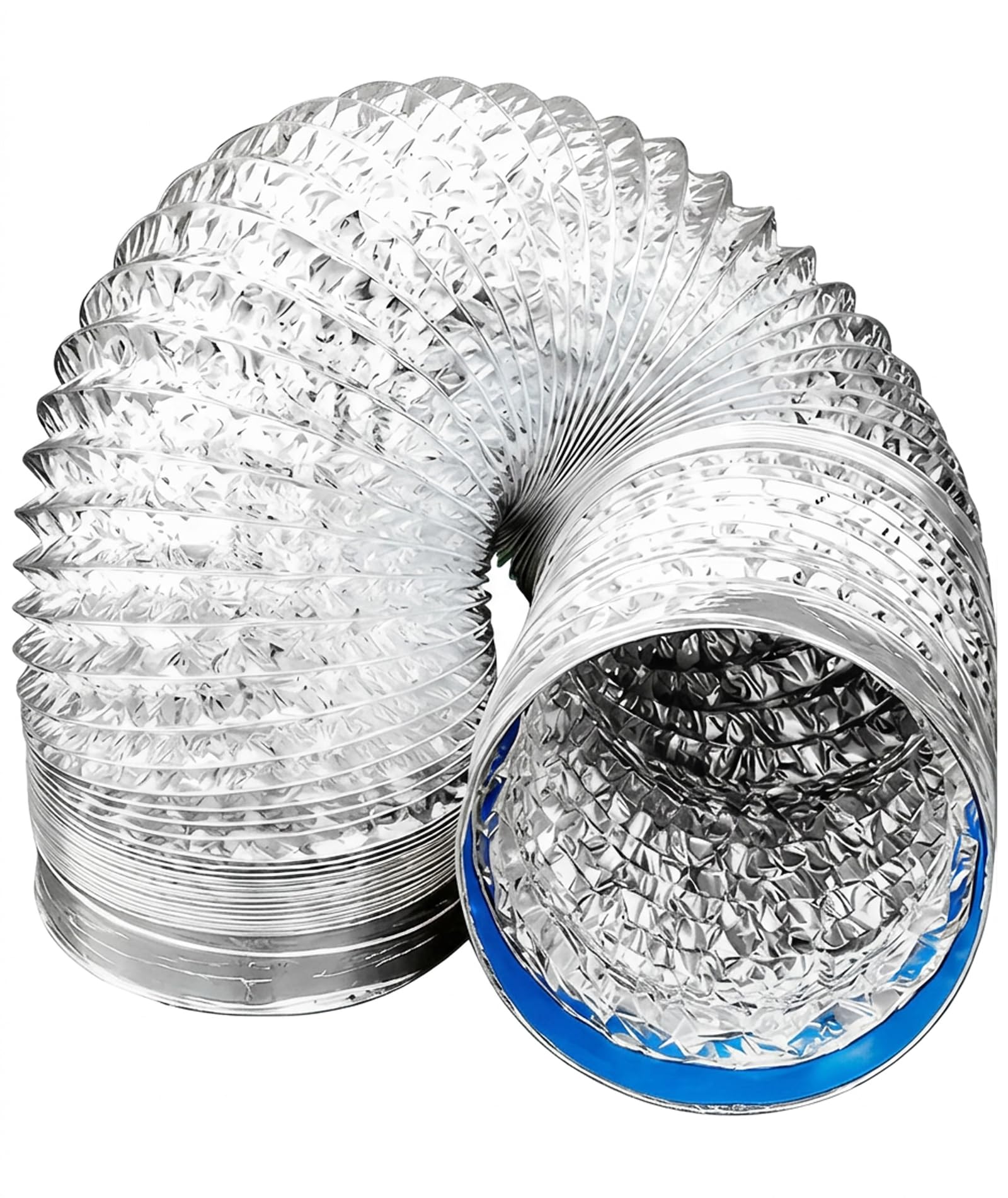 6 Inch Chimney Pipe, Flexible Exhaust Duct for Kitchen and Bathroom Ventilation, Grow Tent Air Circulation System, 10 Feet Long Aluminum Vent Pipe-image-42