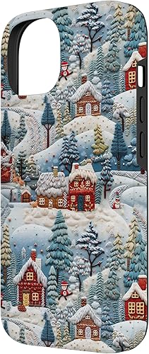 Miniatura 5 de iPhone 13 Pro Cute Little Village - Casas de jengibre para Navidad e invierno
