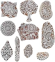 Vista 10 de Royal Kraft Sellos de impresión de bloques de madera surtidos (juego de 10) Bulk01_10