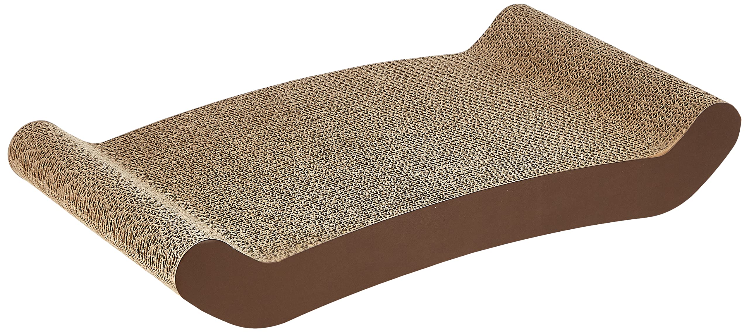 PetFusion Almohadilla para rascar Gatos (50 x 26 x 8,3 cm), 2 diseños en uno. [Cartón y construcción Superiores, Dura significativamente más Que Las alternativas más Baratas]