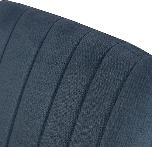 Miniatura 9 de Roundhill Furniture Wendell - Juego de 2 sillas de comedor tapizadas contemporáneas, color azul