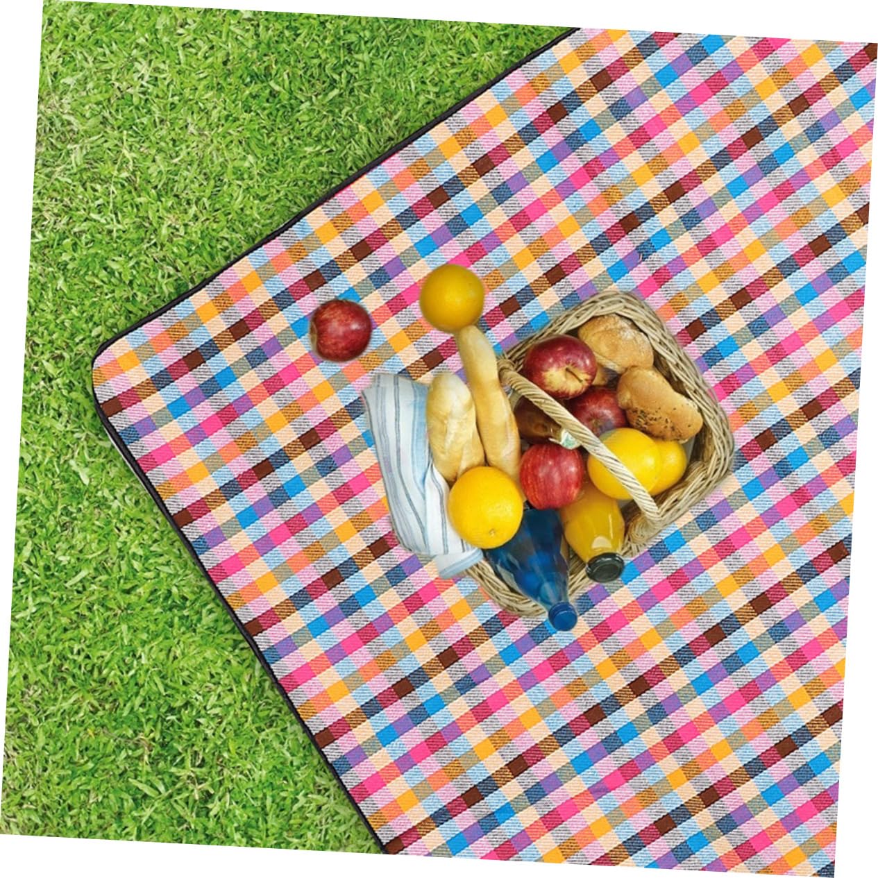 Garneck Tappetino da Picnic in Acrilico Spesso Cinghie, Protezione da Insetti e Macchie, per Campeggio e Attività All'aperto, Resistente e Confortevole