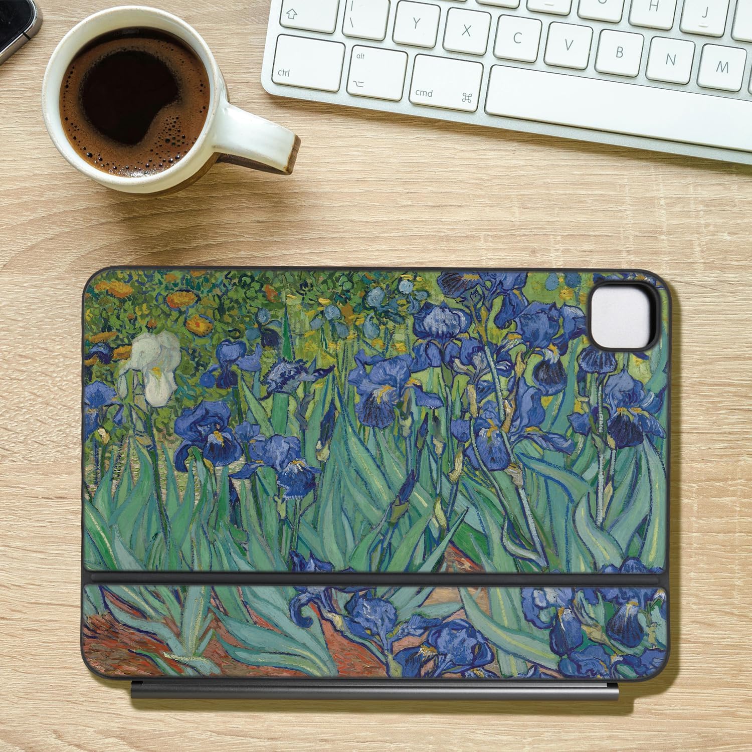 Keyboard Skin Compatible with Apple Magic Keyboard for iPad Pro 11" (M5) 2025 - Irises - Premium 3M Vinyl Protective Wrap Decal Cover - Easy to Apply | Crafted in The USA by MightySkins