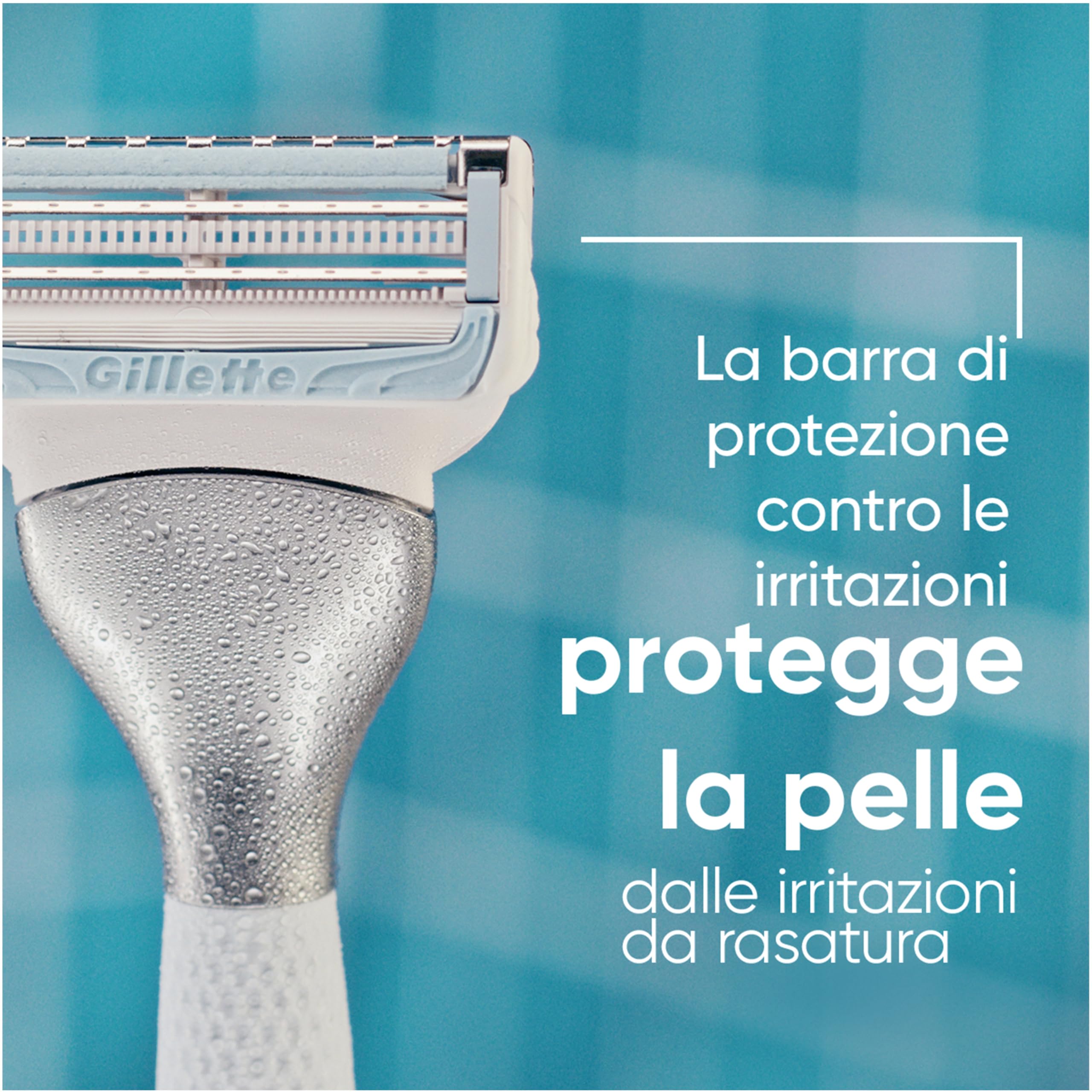 Gillette Venus per i Peli e la Pelle della Zona Intima, 3 Lamette di Ricambio per Rasoio da Donna, Aiuta a Proteggere la Pelle della Zona Intima dalle Irritazioni della Rasatura