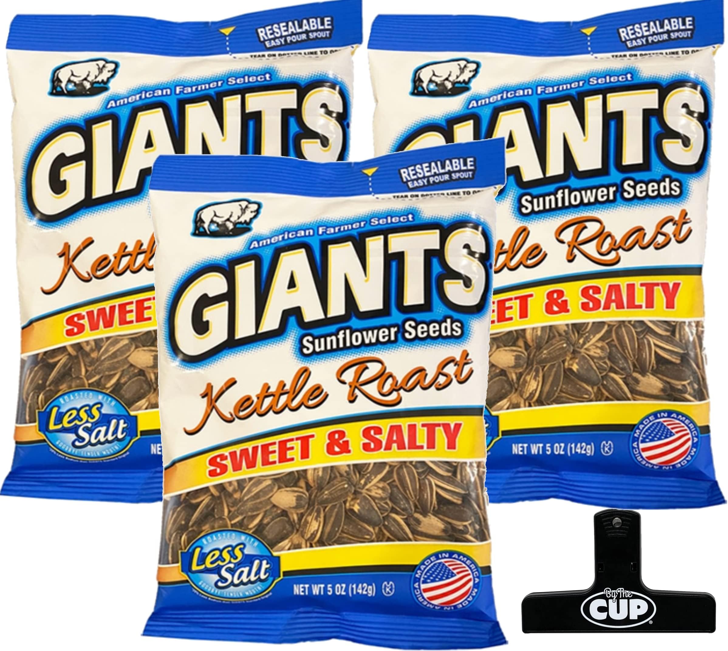 Giants Sunflower Seeds 5 Flavor Variety, 1 each Flavor