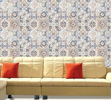 Decor Production Self Adhesive Brick Design Wallpaper Wall Sticker for Home Decor, Living Room, Bedroom, Hall, Kids Room, Play Room (brick-wallpaper-pt06-01-5.5sqft-moq-5)