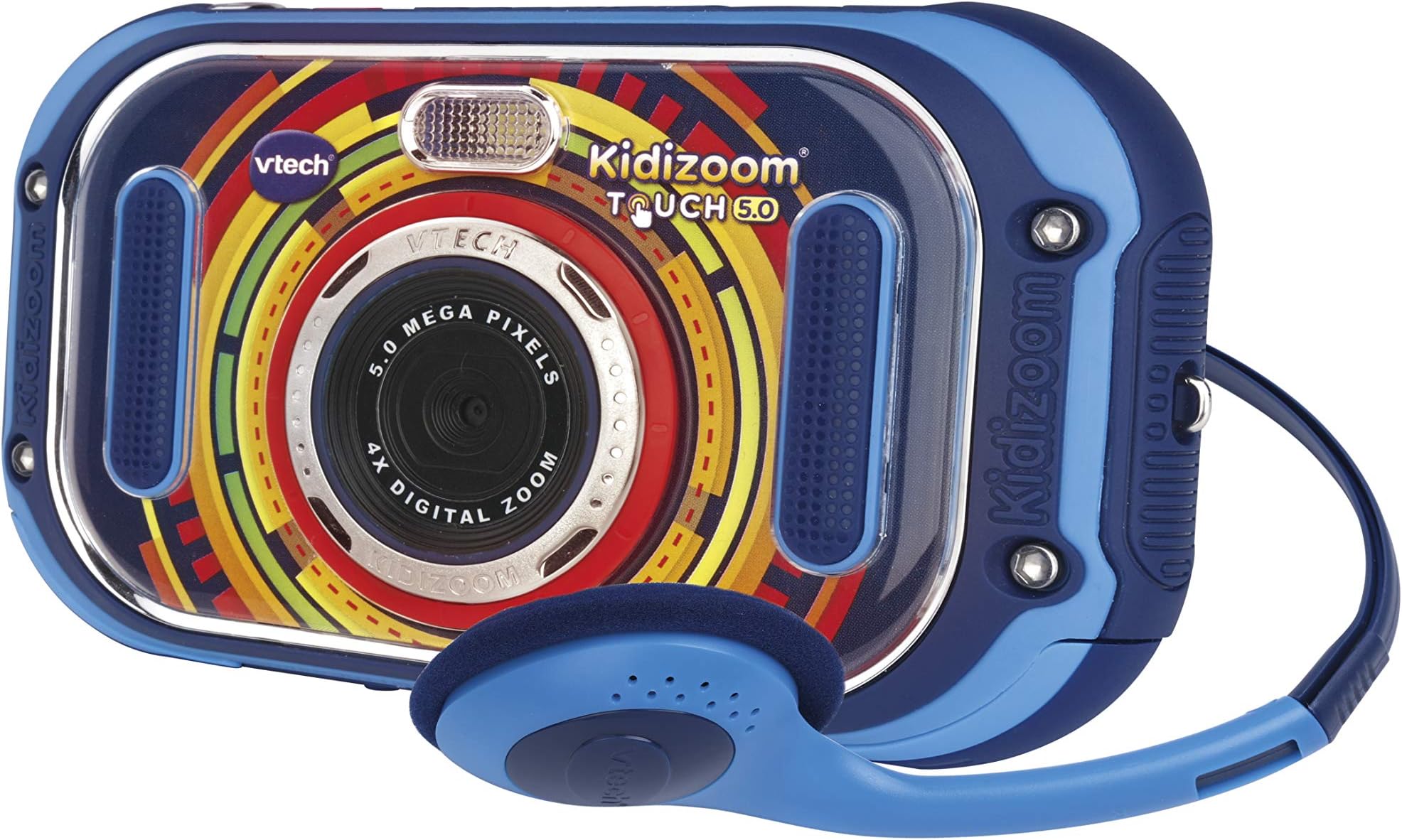 VTech Kidizoom Touch (Blue), Dual Lens Kids Camera, Digital Camera for Photos and Videos, Kids Action Camera with Fun Effects and Games, Kids Digital Camera for Girls and Boys Aged, 3-9 years