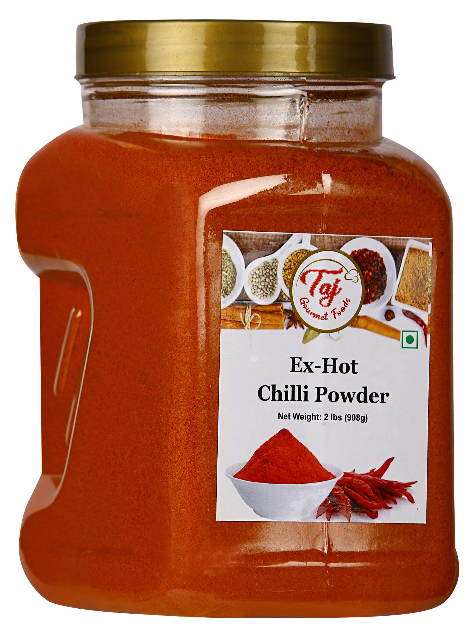 TAJ Premium Indian Extra Hot Chilli Powder, (32Ounce Jar) Buy Online