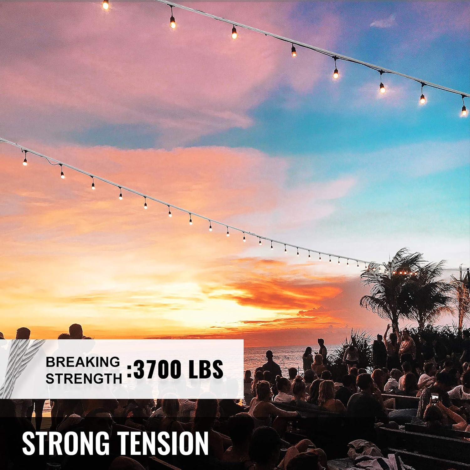 Flash Sale Mophorn Stainless Steel Cable Railing 3/16x 200ft, Wire Rope 304 Marine Grade, Braided Aircraft Cable 7x19 Strands Construction for Deck,Rail,Balusters,Stair,Handrail,Porch,Fence