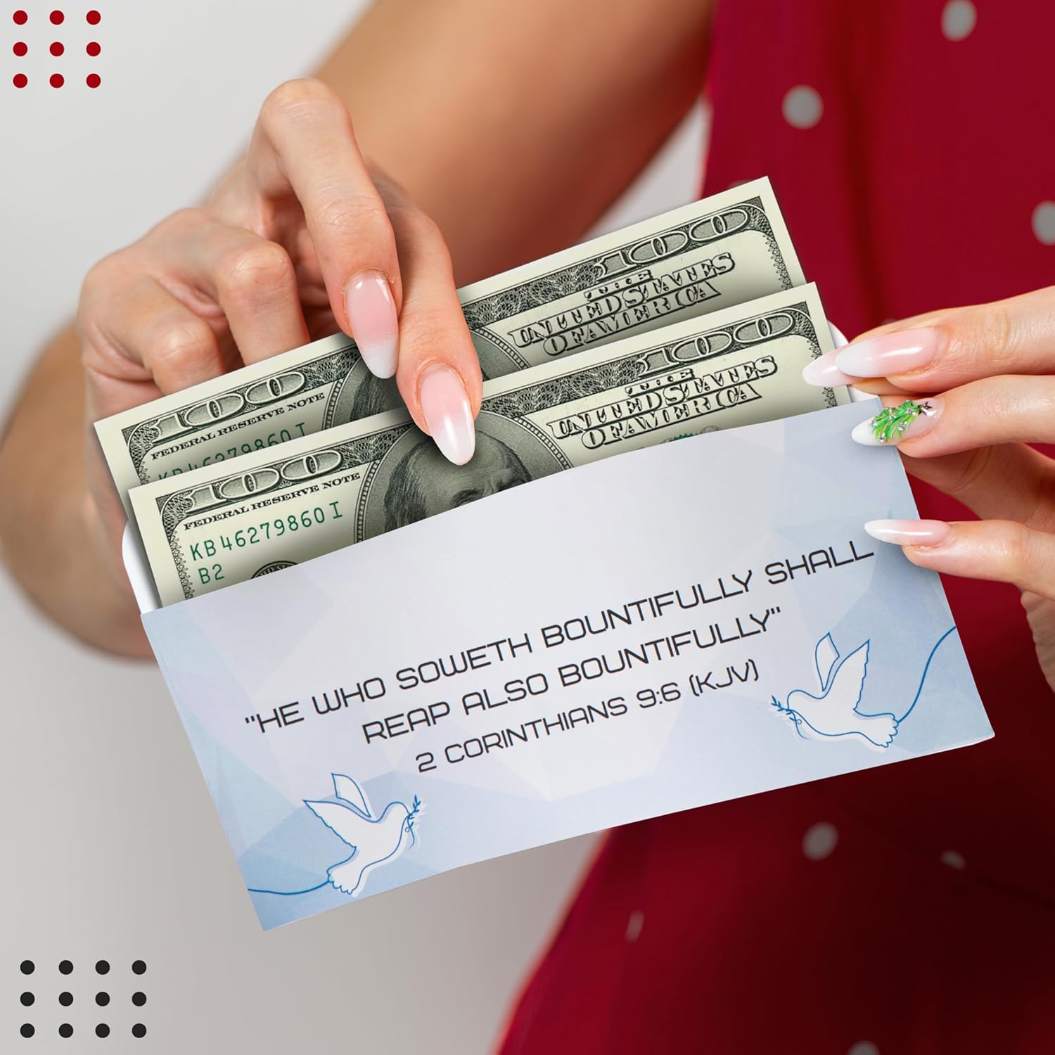 Offering Envelopes for Church, 500 Count, Tithes and Cash Envelopes for Church Donations