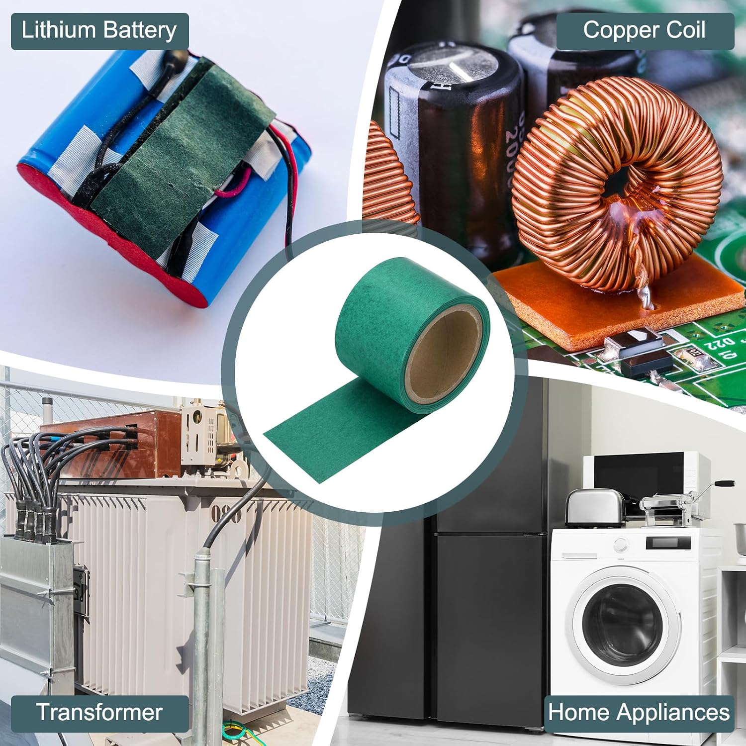 MECCANIXITY Electrical Insulating Fish Paper 70mm, 33ft Green Battery Insulator Gasket Paper Sheet for 18650 21700 26650 Battery Pack