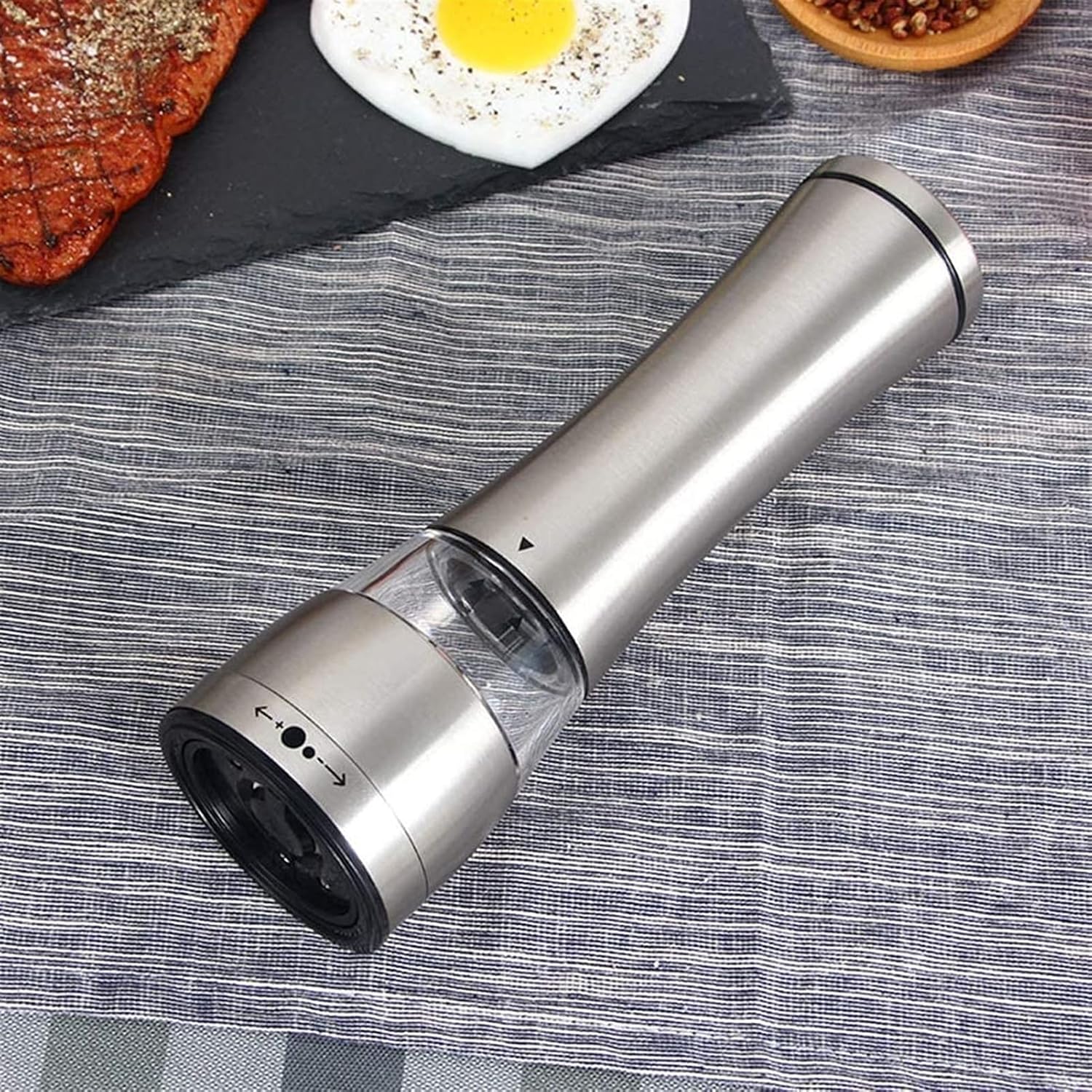 Pepper Mills,Salt and Pepper Shakers Set of 2,Manual Pepper Grinder,Adjustable Coarseness Grinding