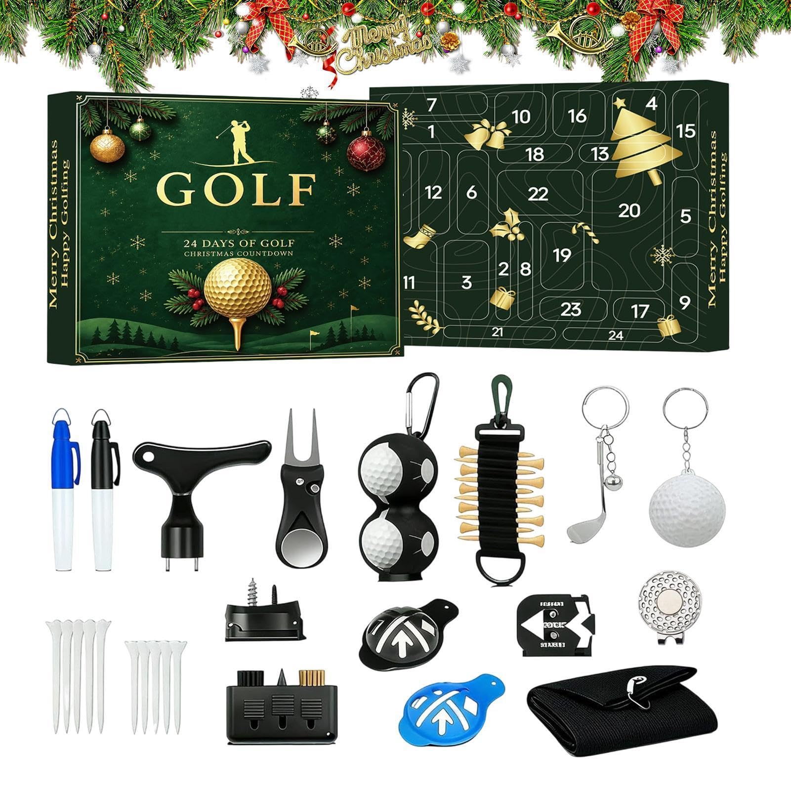 Calendario 'Avvento di Natale con Countdown Palline di Allineamento Golf,