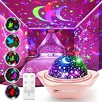 Vista 12 de Luz nocturna para niños, proyector de luz nocturna para bebé, luces nocturnas para dormitorio, proyector de estrellas, luces de estrella