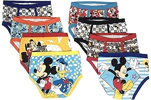 Pack of 8 Marvel, Disney & More Boys Underwear Briefs