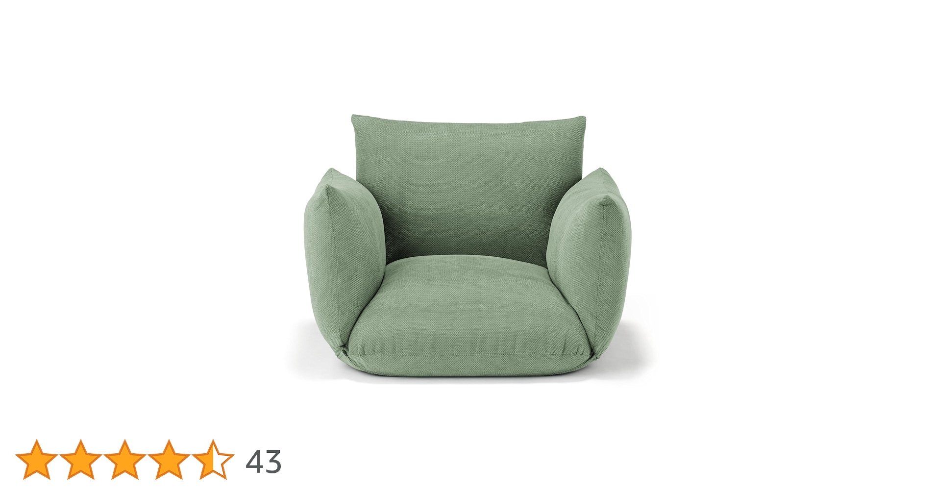 Amazon｜無印良品 リクライニングフロアソファ グリーン 幅88