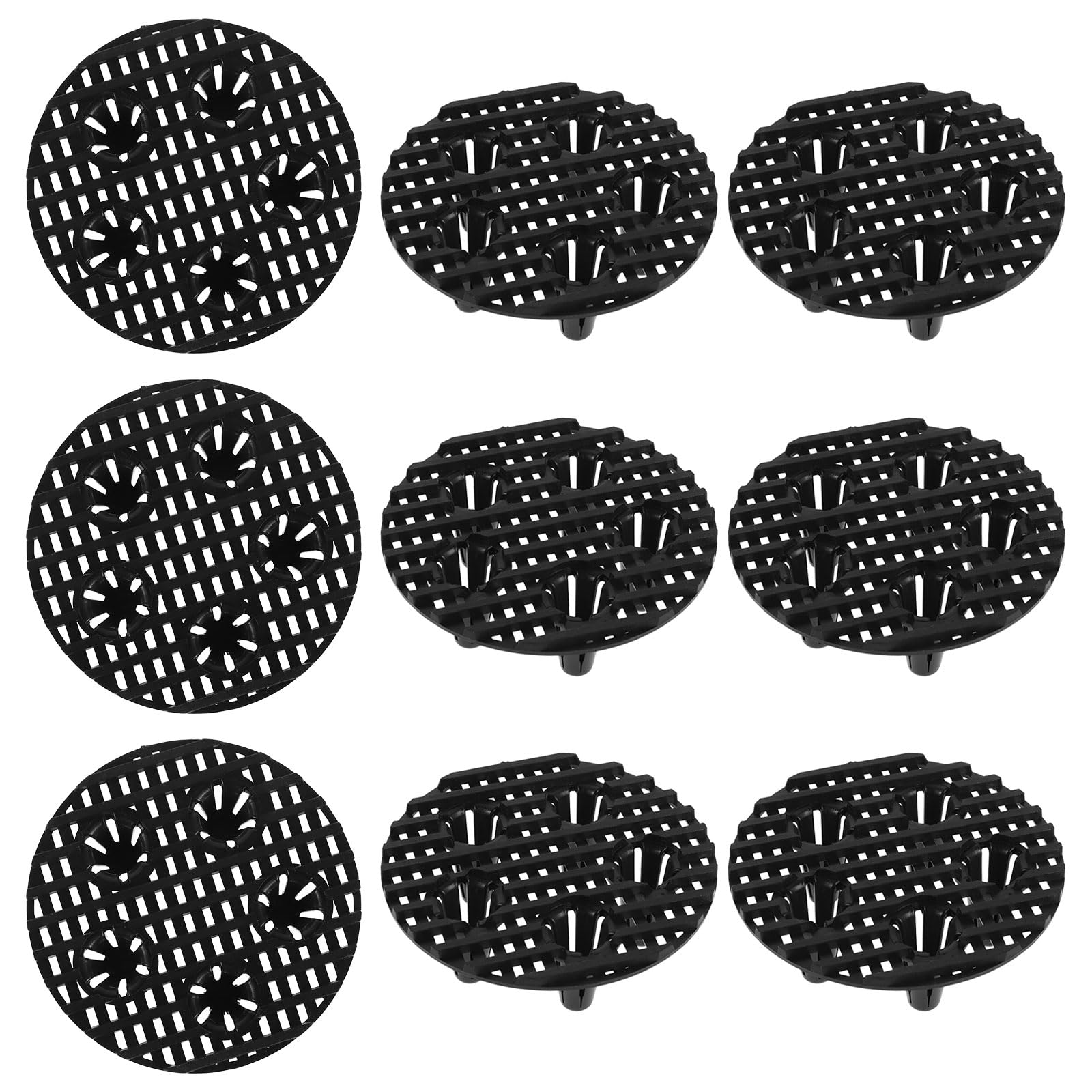 Rehausseurs ronds noirs pour pots de fleurs sur votre terrasse pour en finir avec les taches