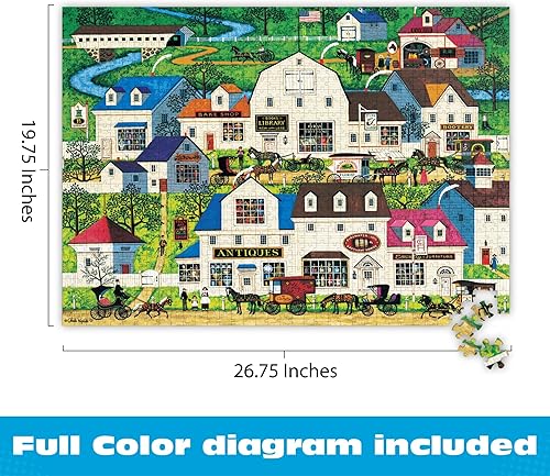 Vista 35 de Buffalo Games - Charles Wysocki - Witch's Bay - Rompecabezas de 1000 piezas para adultos - Rompecabezas desafiante perfecto para noches de juego