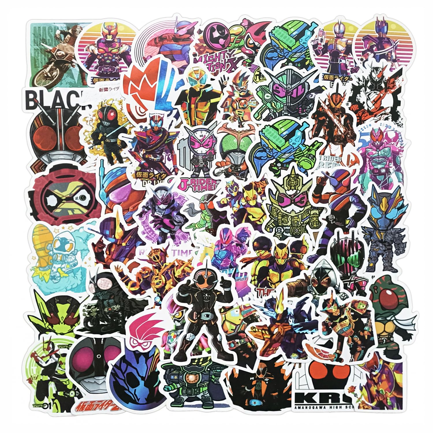 Amazon.co.jp: 50枚 仮面ライダー ステッカーセット 人気アニメ