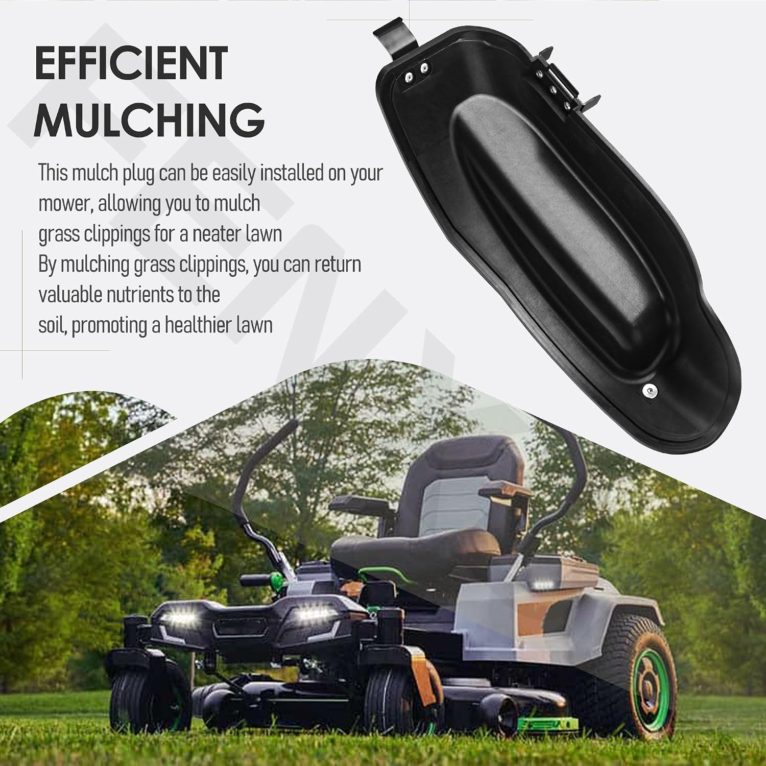 AMP4200 Mower Mulch Plug for EGO Power 42” Z6 T6 Zero Turn Riding Mower