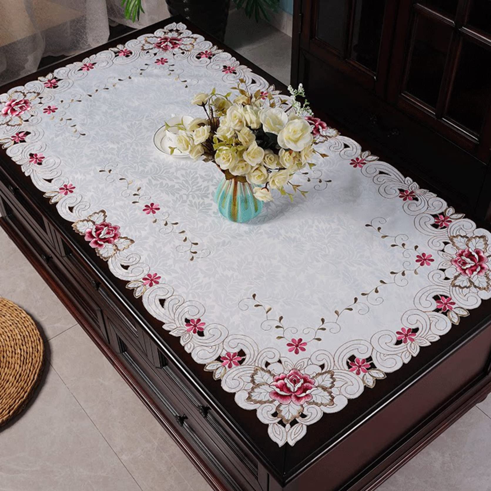 Amazon｜テーブルランナー テーブルセンター 食卓飾り 57*118 テーブル