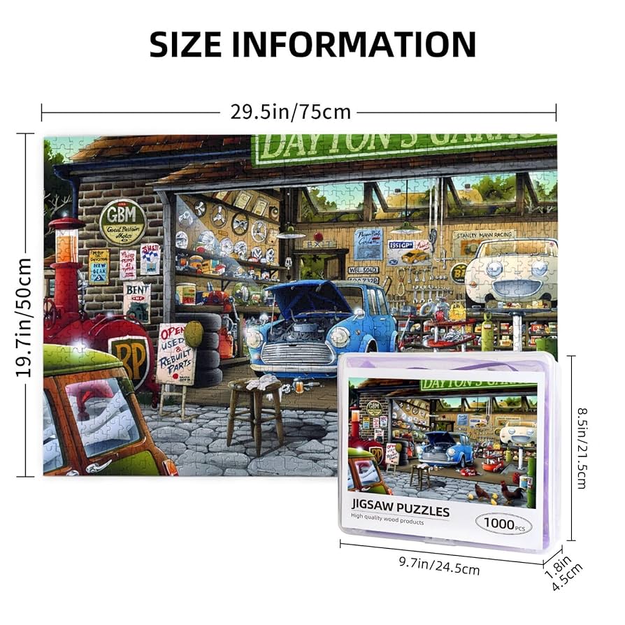 Amazon.co.jp: 1000ピース ジグソーパズル チャレンジ車の場所を