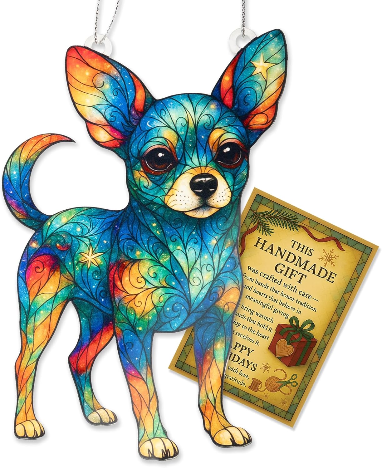 Chihuahua Ornament – Chihuahua Gifts for Women – Christmas ornament 2025 – White elephant gifts - Xmas Tree Funny Decoration Decoration