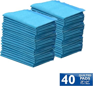 Four Paws Wee-Wee Superior Performance Extra Large Pee Pads for Dogs with Runoff Barrier Edge Guard Protection, Puppy & Dog Potty Training Pads, Housebreaking Supplies, 28 x 34 (40Count)