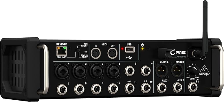 خلاط رقمي يتم التحكم فيه بواسطة الكمبيوتر اللوحي Behringer XR12
